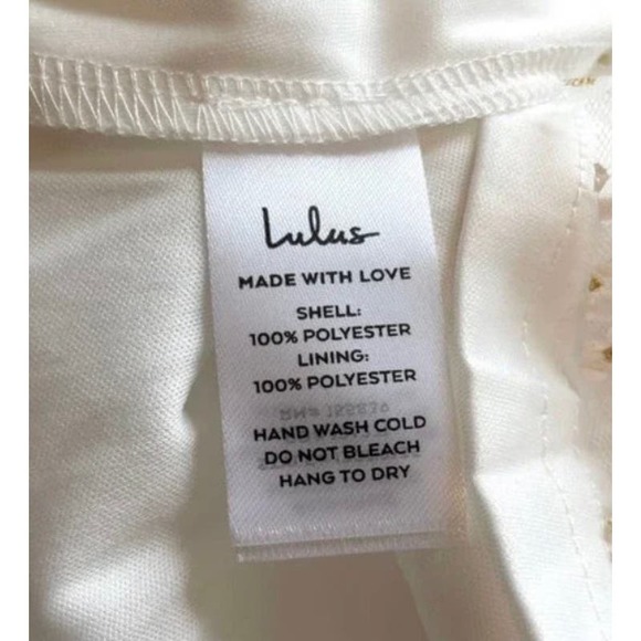 Lulus Daisy Floral Tulle Twist Back Skater Mini Dress White* Size Small WD29 - Picture 10 of 13